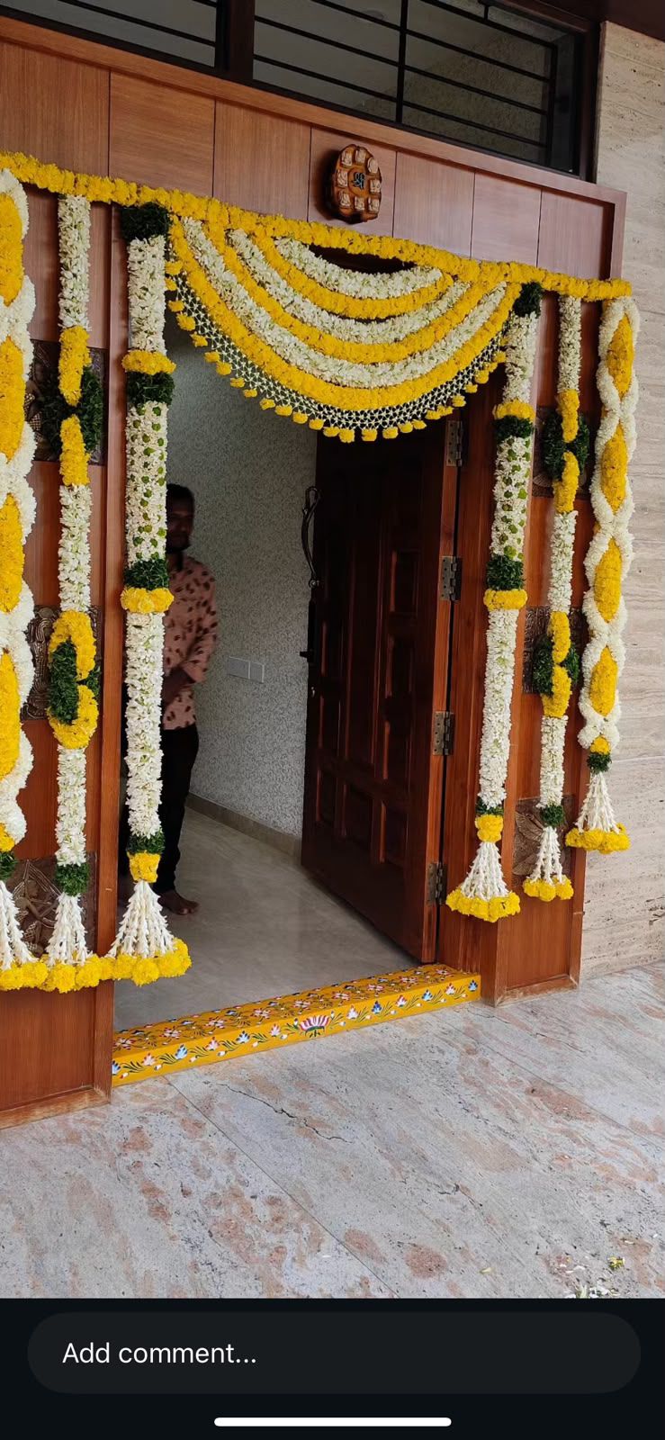 traditional Indian door decoration